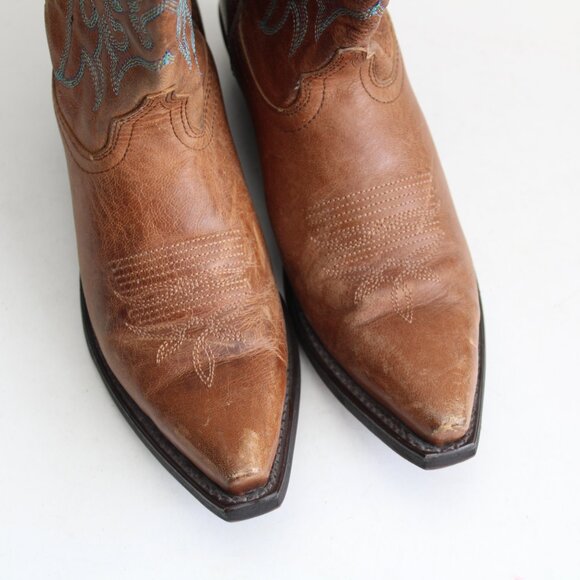 Laredo Women's Brown Tremaine Western Cowboy Boots Size 7 - Picture 4 of 7